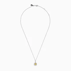 Effy Jewelry Canare 18K Two Tone Gold White and Yellow Diamond Pendant | Necklaces & Pendants