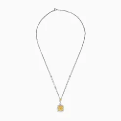Effy Jewelry Canare 18K Two Tone Gold White and Yellow Diamond Pendant | Necklaces & Pendants