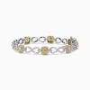 BH Multi Canare 14K Two Tone Gold Yellow and White Diamond Infinity Tennis Bracelet 3.34 TCW | Bracelets