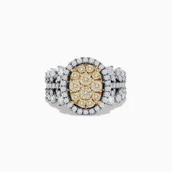 Effy Jewelry Canare' 14K Two Tone White and Yellow Diamond Ring | Rings