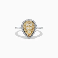 Effy Jewelry Canare 14K Two Tone White and Yellow Diamond Ring | Rings