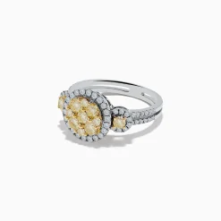 Effy Jewelry Canare 14K Two Tone White and Yellow Diamond Ring | Rings