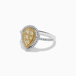 Effy Jewelry Canare 14K Two Tone White and Yellow Diamond Ring | Rings