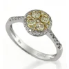 Effy Jewelry Canare 14K Two-Tone Gold Bouquet Yellow Diamond Ring, 0.74 TCW | Rings