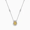 BH Multi Canare 18K Two-Tone Gold Yellow and White Diamond Necklace, 0.69 TCW | Necklaces & Pendants