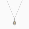 Effy Jewelry Canare 18K Two-Tone Gold Yellow and White Diamond Teardrop Pendant | Necklaces & Pendants