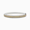 Effy Jewelry Canare 14k White Gold Yellow Diamond Bangle 3.40 TCW | Bracelets
