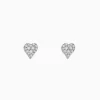 Effy Jewelry Casino 14K Yellow Gold Diamond Heart Stud Earrings | Earrings