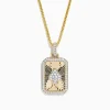 Effy Jewelry Casino Men's 14K Yellow Gold Diamond Spade Suit Pendant | Mens