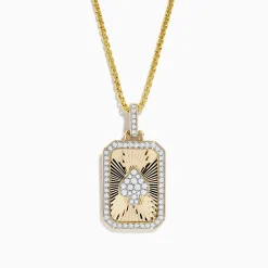 Effy Jewelry Casino Men's 14K Yellow Gold Diamond Spade Suit Pendant | Mens
