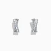 Effy Jewelry Classique 14K White Gold 5/8" Diamond Hoop Earrings, 1.06 TCW | Earrings