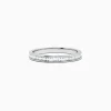 effyjewelry.com Classique 14K White Gold Channel Set Diamond Stacking Band, 0.44 TCW | Rings