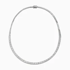 Effy Jewelry Classique 14K White Gold Diamond Collar Necklace 3.12 TCW | Necklaces & Pendants
