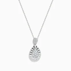 Effy Jewelry Classique 14K White Gold Diamond Pendant | Necklaces & Pendants