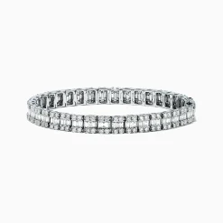 BH Multi Classique 14K White Gold Diamond Tennis Bracelet, 6.20 TCW | Bracelets