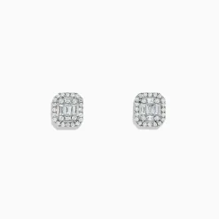 Effy Jewelry Classique 14K White Gold Diamond Stud Earrings, 0.48 TCW | Earrings