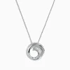 Effy Jewelry Classique 14K White Gold Diamond Swirl Pendant, 0.48 TCW | Necklaces & Pendants