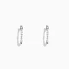 BH Multi Classique 14K White Gold Diamond Hoop Earrings, 0.37 TCW | Earrings