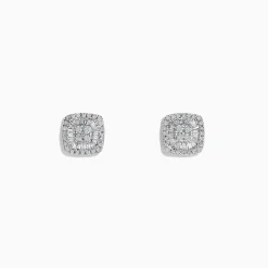 Effy Jewelry Classique 14K White Gold Diamond Stud Earrings 0.36 TCW | Earrings