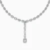 BH Multi Classique 18K White Gold Diamond Lariat Necklace, 3.74 TCW | Necklaces & Pendants