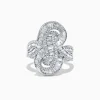 effyjewelry.com Classique 14K White Gold Diamond Knot Ring, 1.67 TCW | Rings