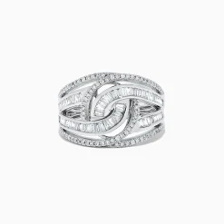 Effy Jewelry Classique 14K White Gold Diamond Ring, 0.81 TCW | Rings