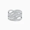 BH Multi Classique 14K White Gold Diamond Waves Ring, 1.66 TCW | Rings