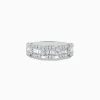 BH Multi Classique 14K White Gold Diamond Band 0.88 TCW | Rings