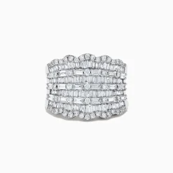 Effy Jewelry Classique 14k White Gold Diamond Statement Ring 1.82 TCW | Rings