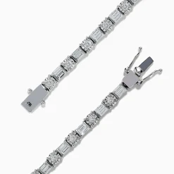 BH Multi Classique 14K White Gold Diamond Tennis Bracelet 2.08 TCW | Bracelets