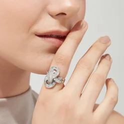 effyjewelry.com Classique 14K White Gold Diamond Knot Ring, 1.67 TCW | Rings