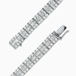 BH Multi Classique 14K White Gold Diamond Tennis Bracelet, 6.20 TCW | Bracelets