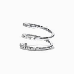 Effy Jewelry Classique 14K White Gold Diamond Wrap Ring, 0.52 TCW | Rings