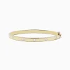 Effy Jewelry D'Oro 14k Yellow Gold Bezel Set Diamond Bangle 0.35 TCW | Bracelets