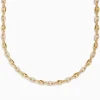 Effy Jewelry D'oro 14K Yellow Gold Diamond Anchor Chain Necklace 3.04 TCW | Necklaces & Pendants