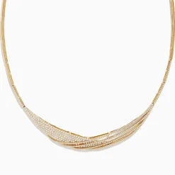 Effy Jewelry D'oro 14K Yellow Gold Diamond Statement Collar Necklace 2.75 TCW | Necklaces & Pendants