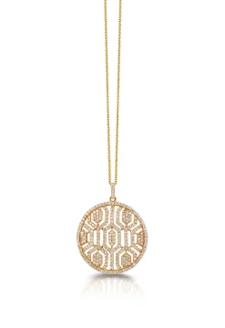 Effy Jewelry D'Oro 14K Yellow Gold Diamond Maze Pendant, 1.00 TCW | Necklaces & Pendants