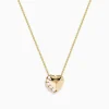Effy Jewelry D'Oro 14K Yellow Gold Diamond Heart Pendant | Necklaces & Pendants