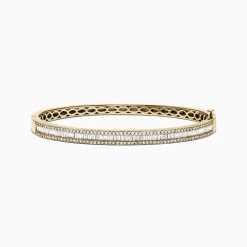 Effy Jewelry D'Oro 14K Yellow Gold Diamond Bangle | Bracelets
