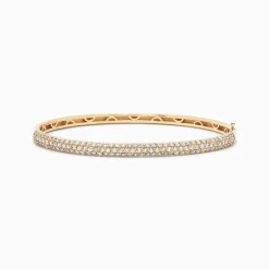 Effy Jewelry D'Oro 14K Yellow Gold Diamond Pave Bangle, 1.87 TCW | Bracelets