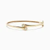 BH Multi D'Oro 14K Yellow Gold Diamond Two-Of-Us Bangle, 0.39 TCW | Bracelets