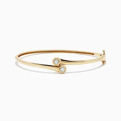 BH Multi D'Oro 14K Yellow Gold Diamond Two-Of-Us Bangle, 0.39 TCW | Bracelets