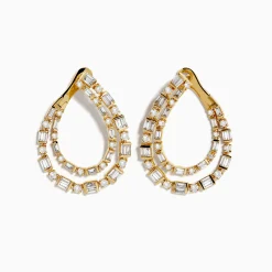 Effy Jewelry D'Oro 14K Yellow Gold Diamond Statement Earrings 2.01 TCW | Earrings