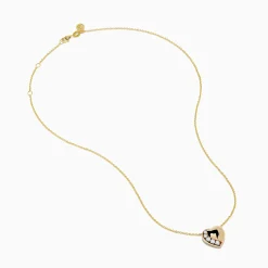 Effy Jewelry D'Oro 14K Yellow Gold Diamond Heart Pendant | Necklaces & Pendants