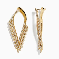 Effy Jewelry D'Oro 14k Yellow Gold Diamond Statement Earrings | Earrings