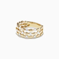 BH Multi D'Oro 14K Yellow Gold Diamond Ring, 0.45 TCW | Rings