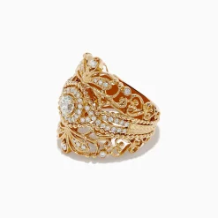 Effy Jewelry D'oro 14K Yellow Gold Diamond Statement Ring | Rings