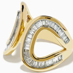 Effy Jewelry D'Oro 14K Yellow Gold Diamond Open Ring | Rings