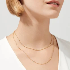 Effy Jewelry D'Oro 14K Yellow Gold Diamond Station Necklace, 1.35 TCW | Necklaces & Pendants