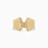 BH Multi D'oro 14K Yellow Gold Open Shank Diamond Ring 0.17 TCW | Rings